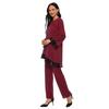 Yiduo Duo Damen Ethno Pailletten Patchwork Kurzarm Set 21013
