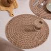 New Woven Dining Placemats Heat-resistant Round Insulation Mat Washable Boho Style Table Mat For Coffee Kitchen Dining Room