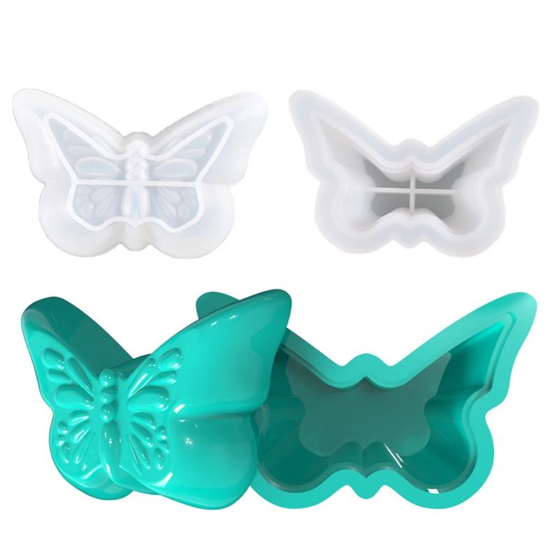 Silicone Craft Mold Butterfly Shape Suitable for Creating Candle Containers and Organizers Great for Handmade Gifts