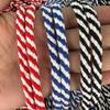 Cotton rope Yarn 100M 5mm Colorful eight Strand Cotton Rope DIY Colorful two-color cotton rope 0.5cm width