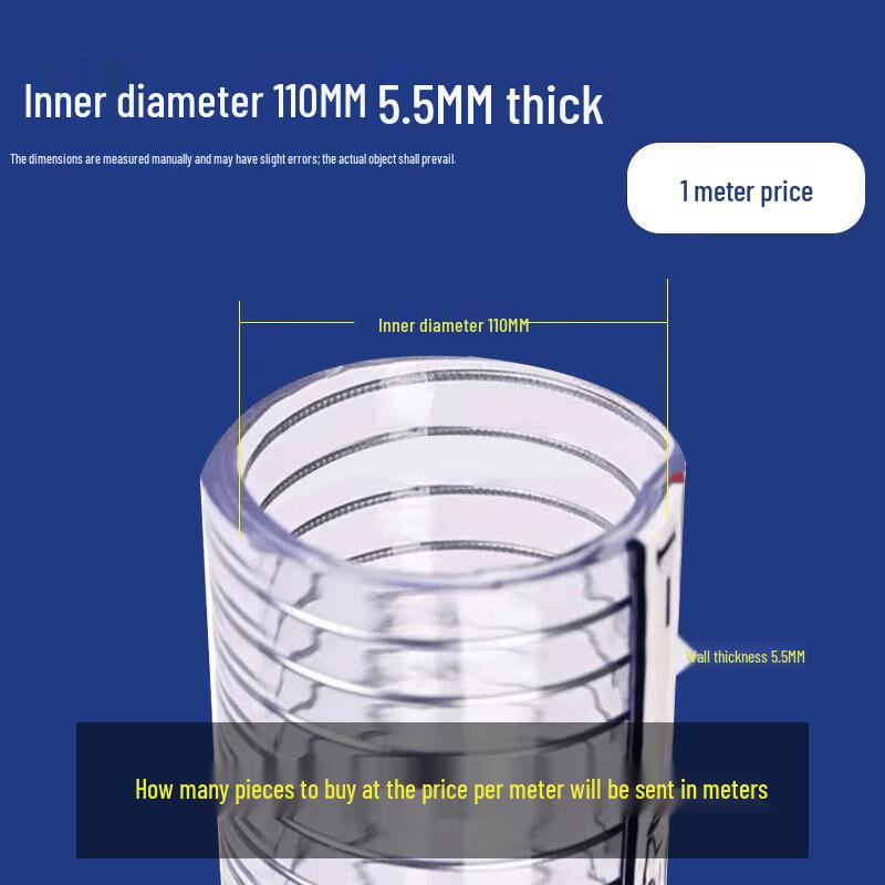 High Temperature Resistant Transparent PVC Water Pipe