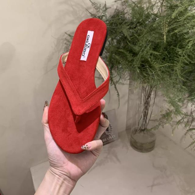 Fashion Summer Flip Flop Slippers Fashion Women's Narrow Band Flat Shoes Ladies Casual Outdoor Beach Slides Sandalias