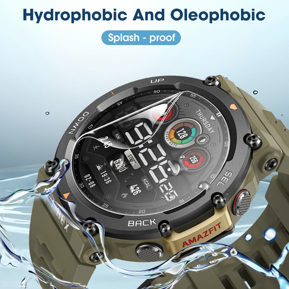 

2 шт. прозрачная защитная пленка для часов из ТПУ для Amazfit T-Rex2/Pro