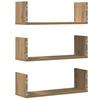 Modern Wall Storage Decorative Shelves Set of 3, Bathroom Wall Shelf, Hallway Decorative Shelf, 58x18x18 Cm