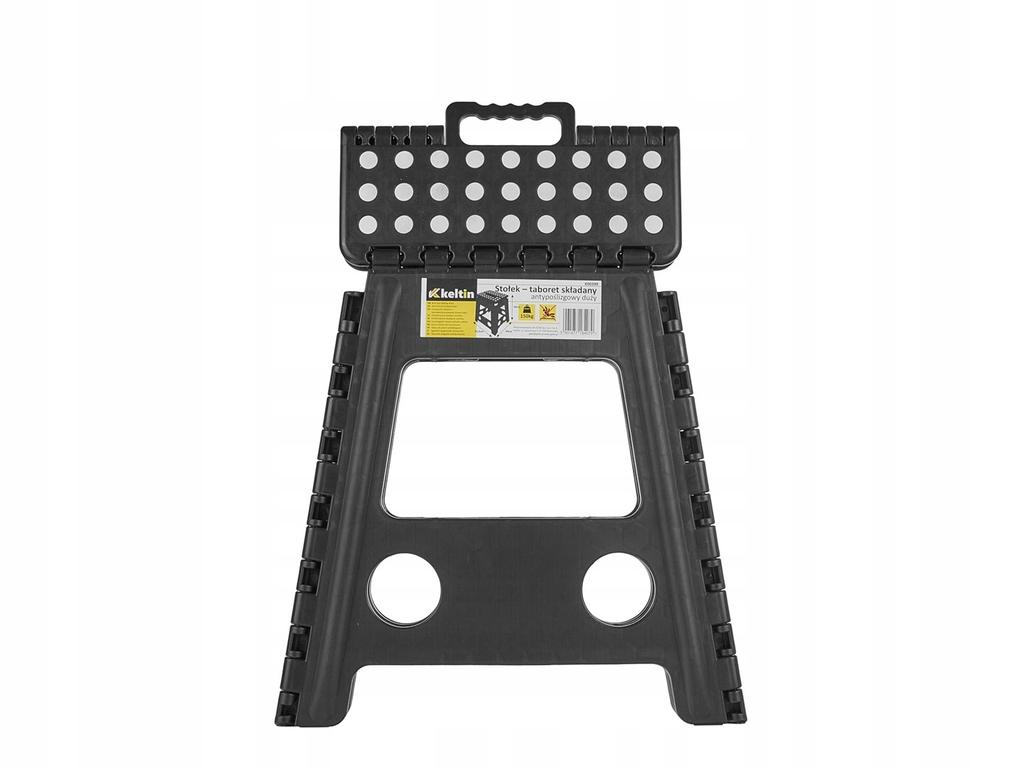 Stołek Składany Keltin Antypoślizgowy 39 Cm Duży 150 Kg Taboret K00399