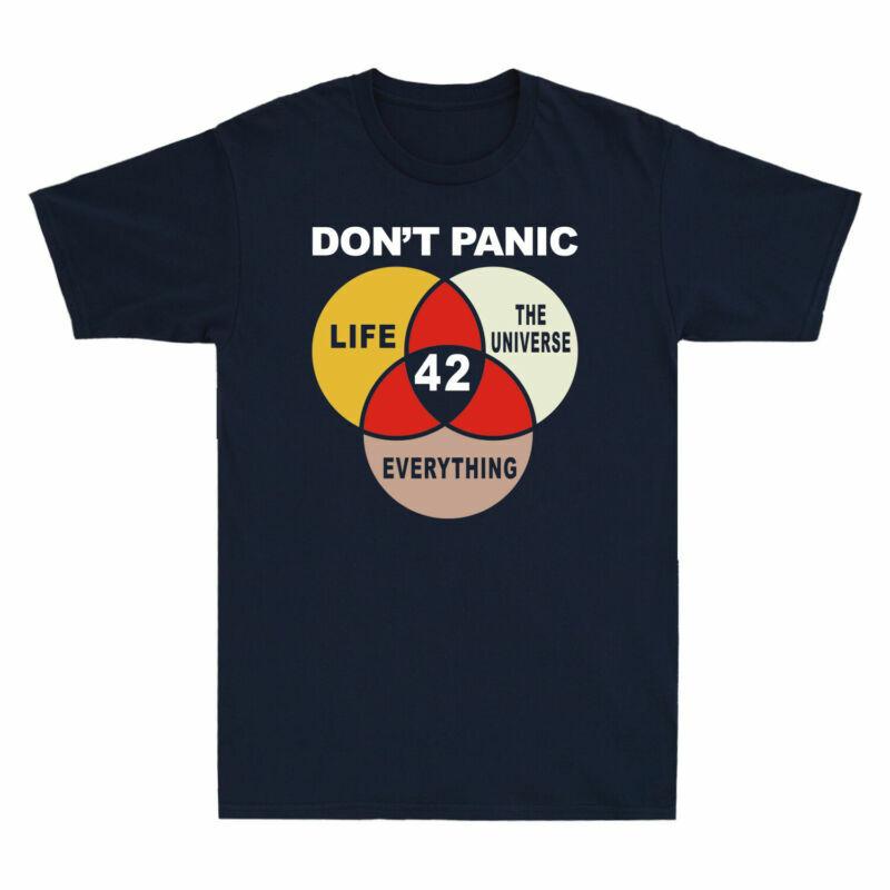 Tshirt Answer To The 42 The Everything Unisexs Universe And Life Panic Dont