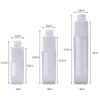 15Ml 30Ml 50Ml Airless Pump Rotate Cosmetic Container Frosted Double-Layer Thickened Square Lotion Empty Airless Bottle