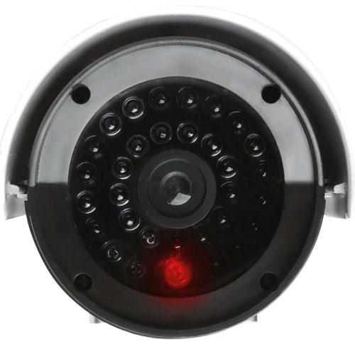 Dummy Outdoor Surveillance Camera, Flashing Led Light, Security System Sticker, Realistic!