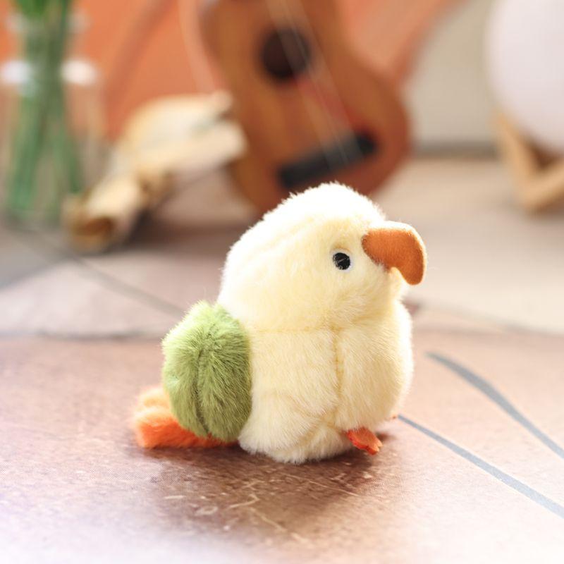 Mignon Réaliste Kiwi Perroquet Mésange Peluche Poupée Pendentif Porte-clés Accroche Sac Ornement Cadeaux