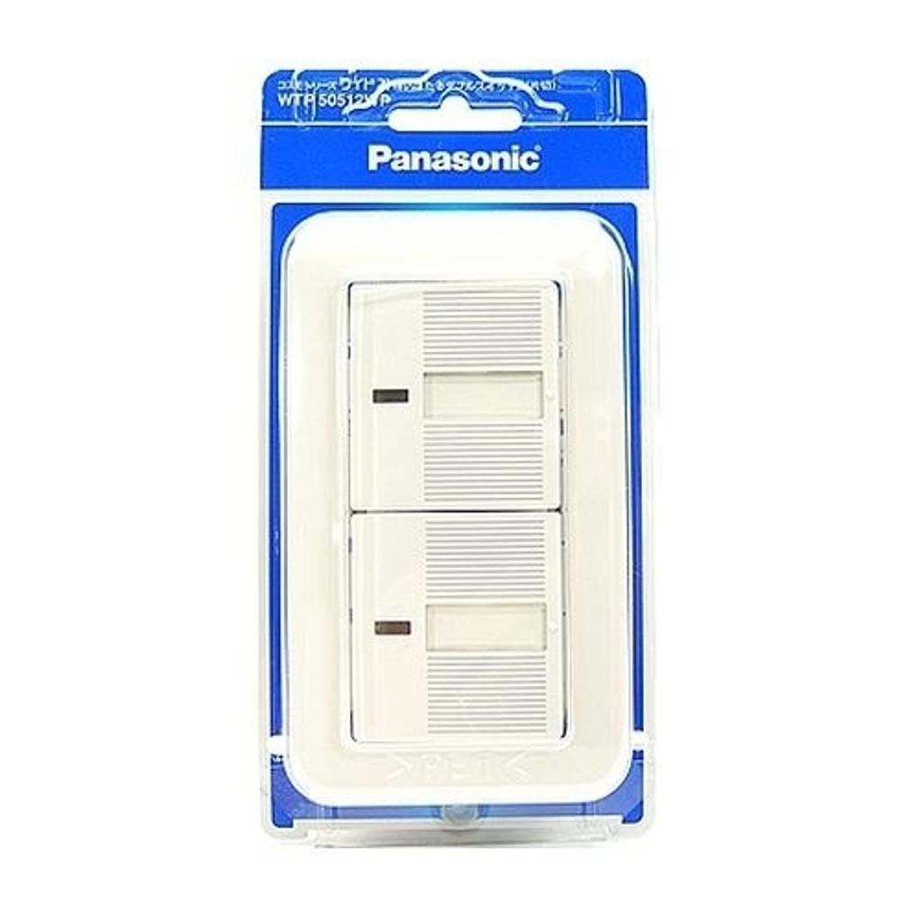 Panasonic Cosmo Wide 21 Embedded Firefly Double Switch B Set of 5 WTP50512WP