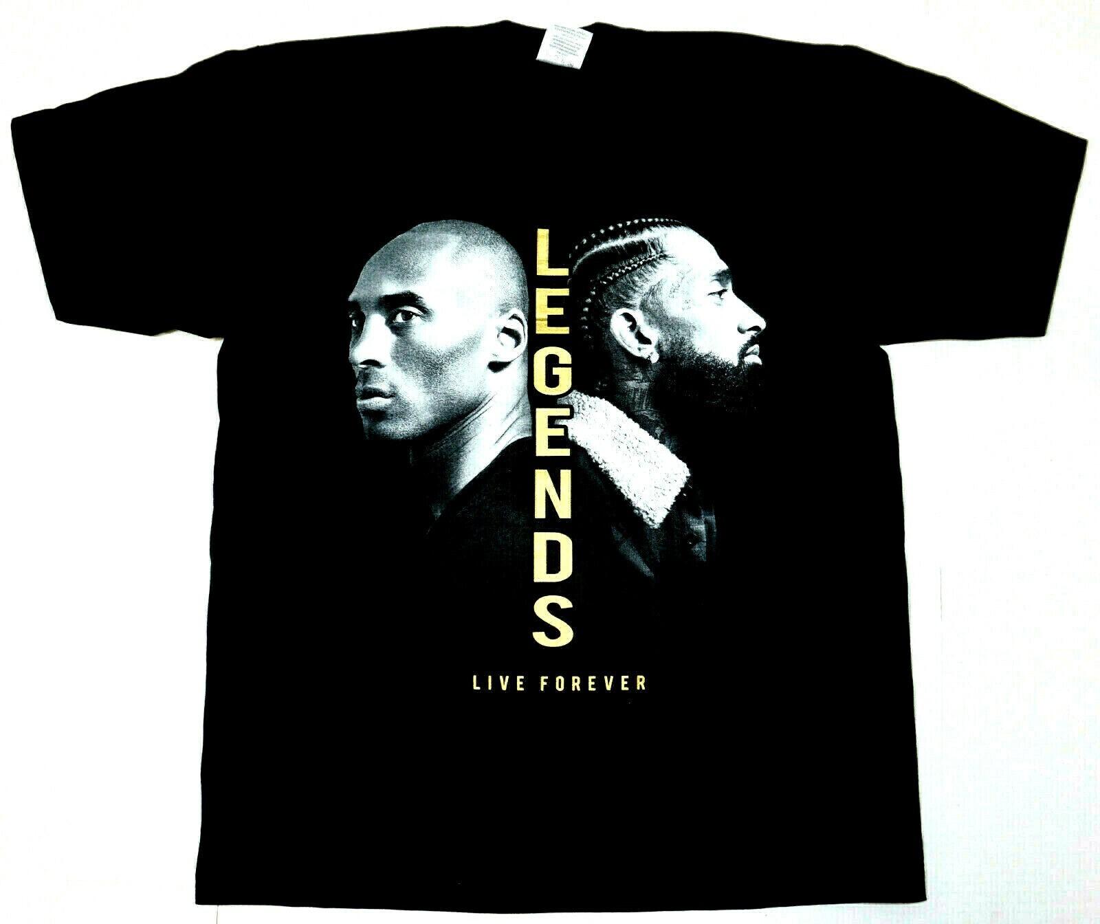 Nipsey Hussle T-shirt LA Legends Hu$$le Black Mamba Tee Men s 2XL New L