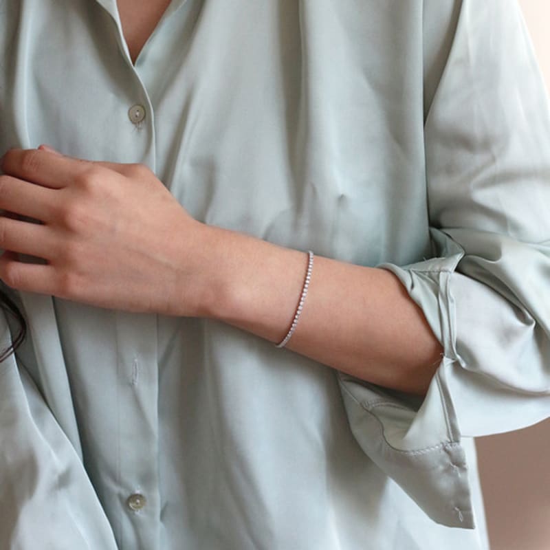 

OBJEKTS Linea Tennis Bracelet(2mm) Platinum