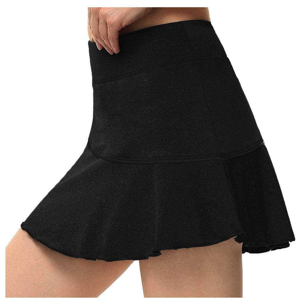 Women's Stripe Knitting High Waist Tight Fitting Hip Lift Yoga Short Skirt