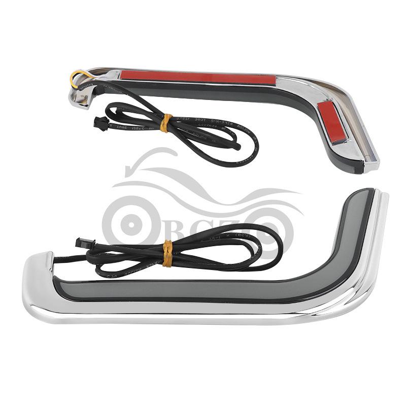 Harley Street Dual Glide Leg Shield Lights for CVO Road King Turn Signals (1996-2013)