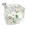 Hand Therapy Stress Balls Christmas Ice Cube Squeeze Toy, Confetti Filled Relief Calming Sensory Toy Slow Rebound Clear for Anxiety Reduction