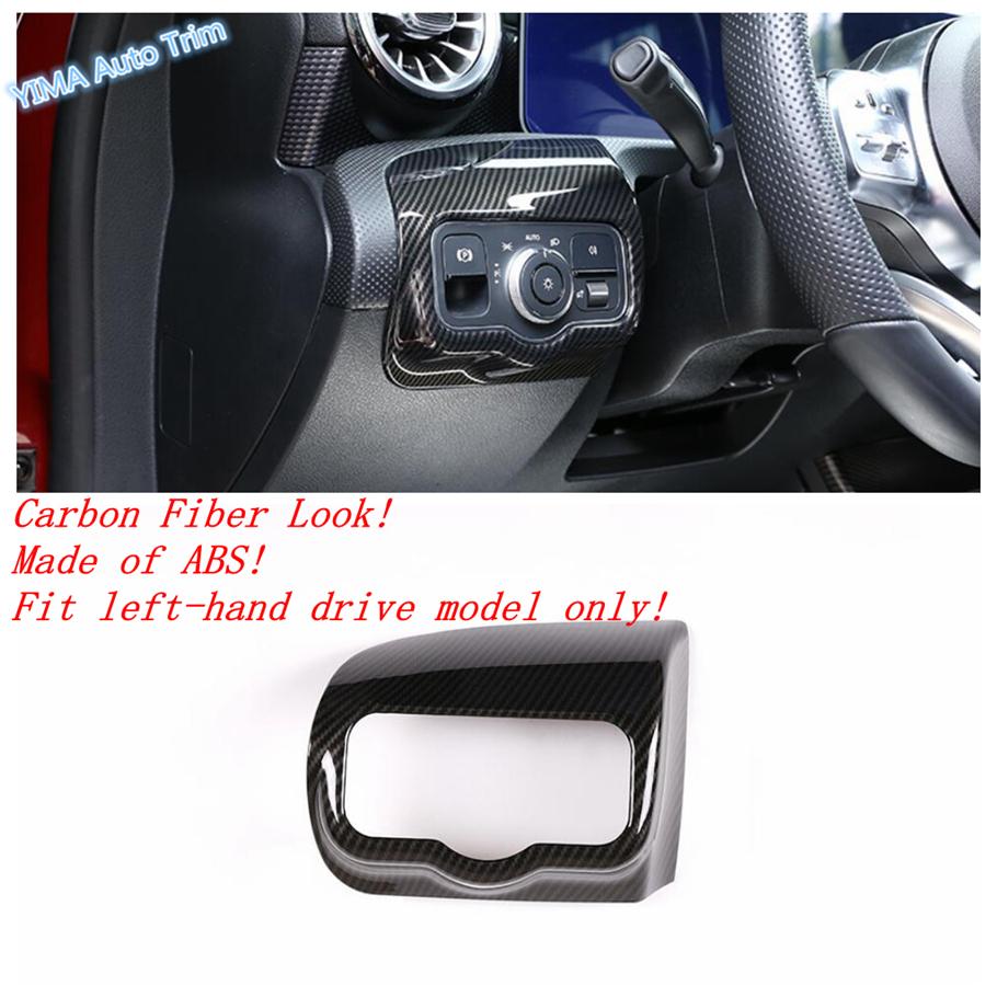 For Mercedes Benz A Class W177 A200 A220 - 2024 Carbon Fiber Look Air Condition AC Outlet Vent Dashboard Frame Cover Trim