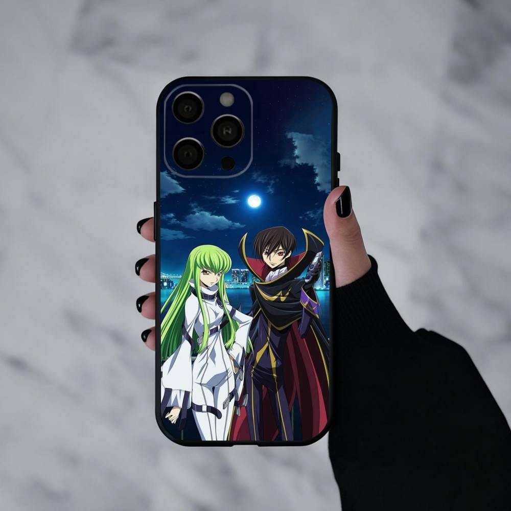 Japanese Anime C-Code G-Geass  Phone Case For iPhone 17pro,16,15,14,13,12,11 Plus,Pro Max,XS,Soft Silicone Black Cover