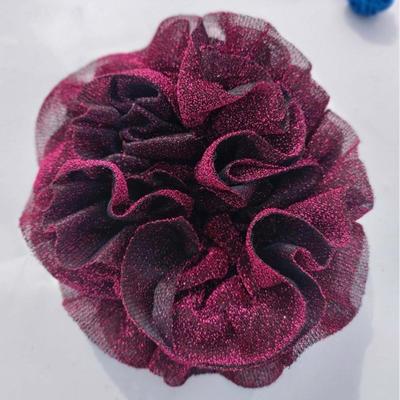 Fascetta per capelli a forma di fiore Copricapo elastico alto Accessori per capelli con corda per capelli grande e brillante