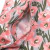 Apron Floral Print Apron 247074 Pink [Kusuguru Japan] A-Line M-L