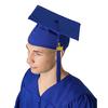 Adult Unisex Graduation Hat with Tassel Solid Color 2024 Graduation Bachelor Hat Festive Party Decor