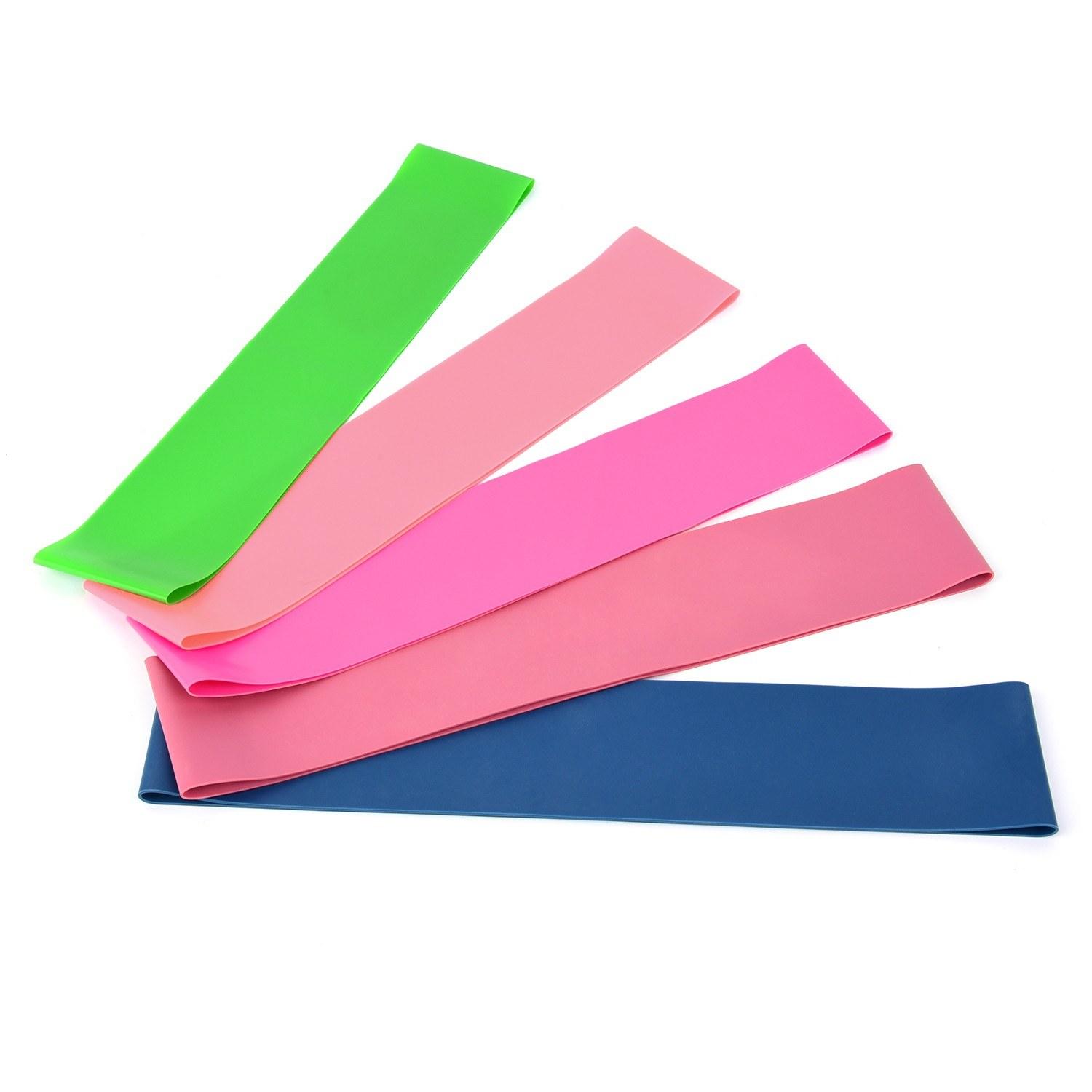 

5Pcs Resistance Loop Exercise Bands Hip Booty Bands Home Workout Equipment for Strength Training,Stretching,Booty Building Type A