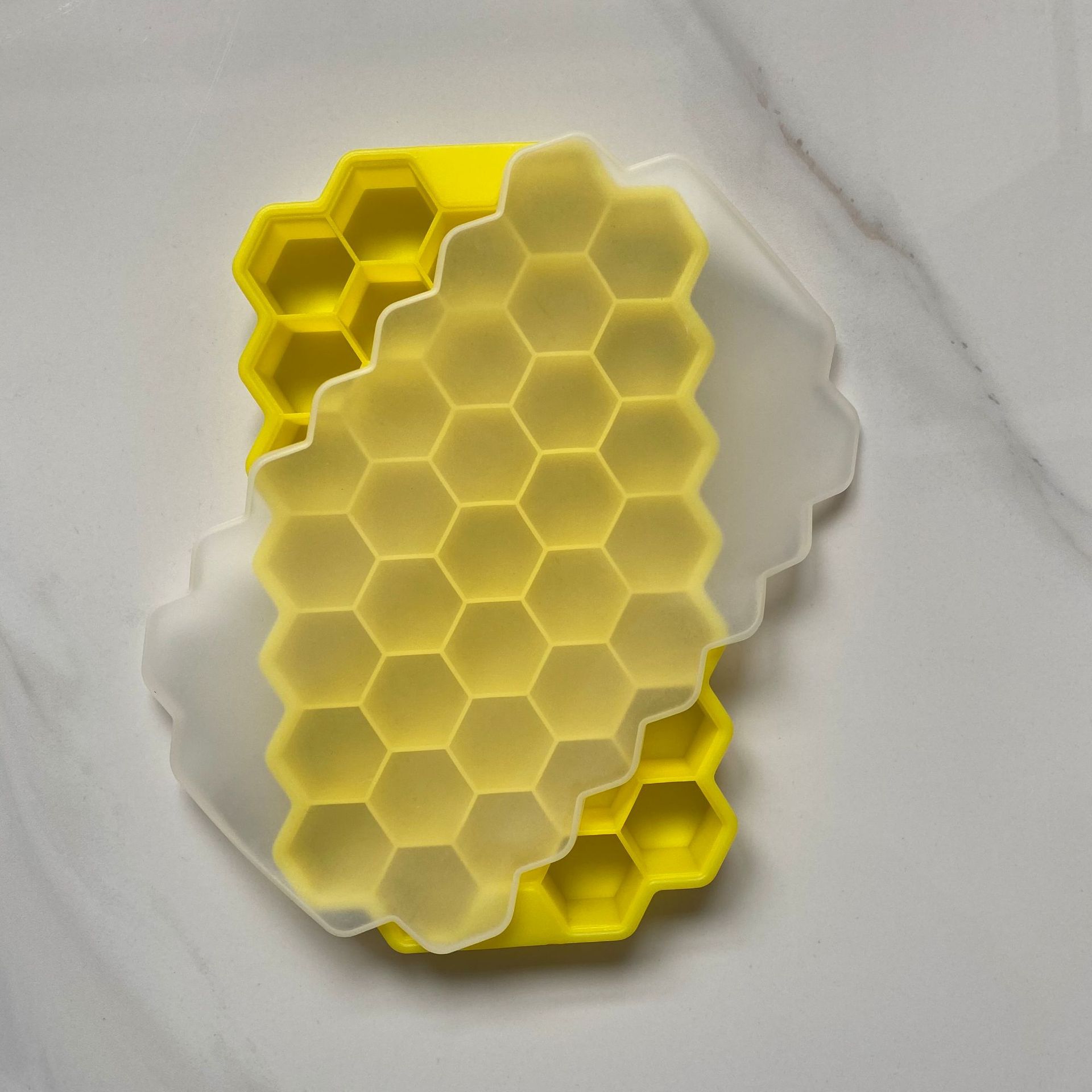 

1 шт., домашний сотовый лоток для льда с крышкой, силиконовая форма для кубиков льда, коробка для детского питания, самодельная форма для шоколада, кухонный гаджет