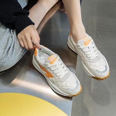 Echtleder-Sneaker Lässige Gummischuhe Damenschuhe