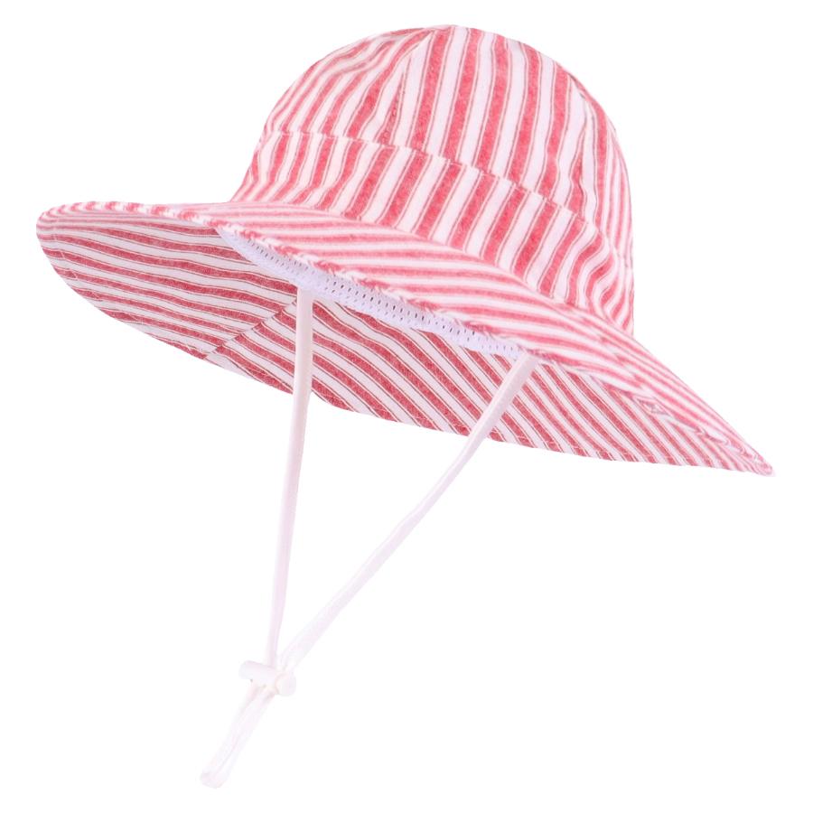 Baby Sun Hat Toddler Sun Protection Bucket Hats for Boys Girls Infant Wide Brim Beach Hat Baby Bucket Hat S-48CM красный
