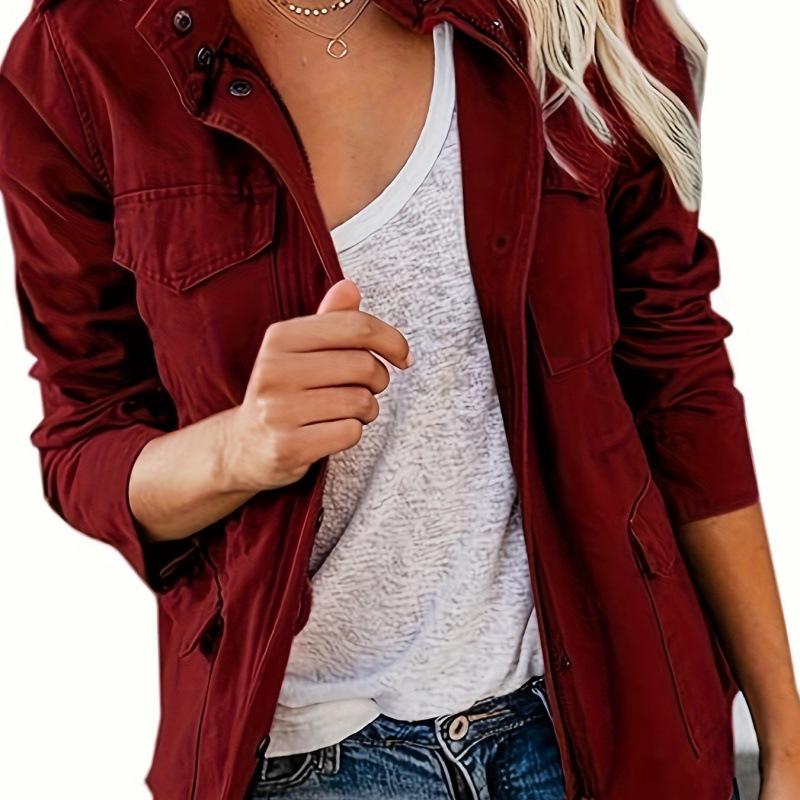 2026 Новая европейская и американская узкая джинсовая куртка для женщин - Модный стиль Весна/Осень Medium