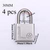 2/4 Pcs Padlock 304 Stainless Steel, Universal Key Lock, Home Cabinet Locker Outdoor Anti-theft Anti-skid Waterproof, Hardware