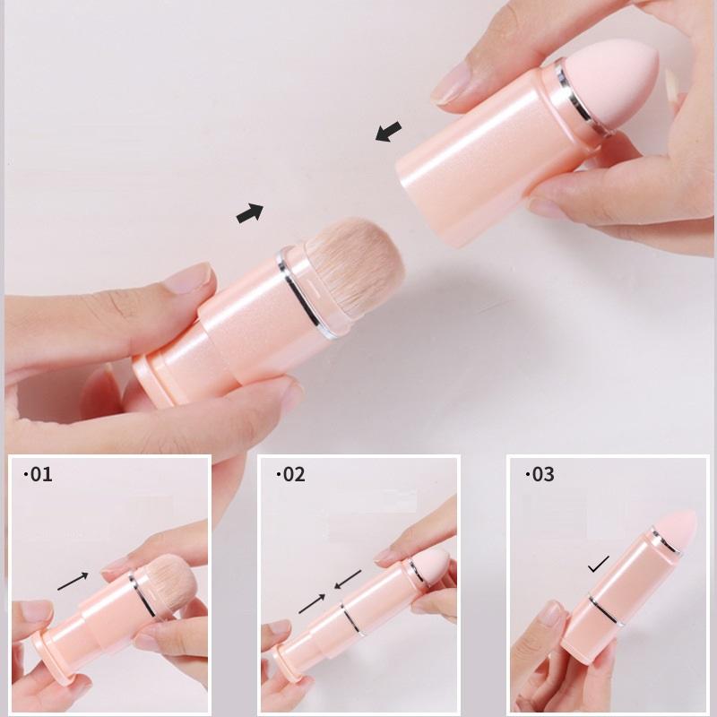 8-in-1 Quadratische Tragbare Teleskopbürste Make-up-Pinsel-Set Lidschattenpinsel Concealer Beauty-Pinselwerkzeug Make-up-Pinsel