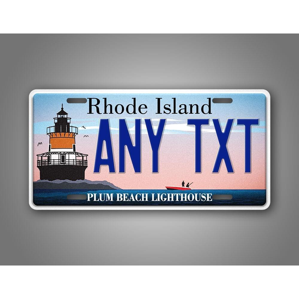 

1PC Custom Beach License Plate 6x12 Inch Metal Sign Personalized Text Wall Decor білий