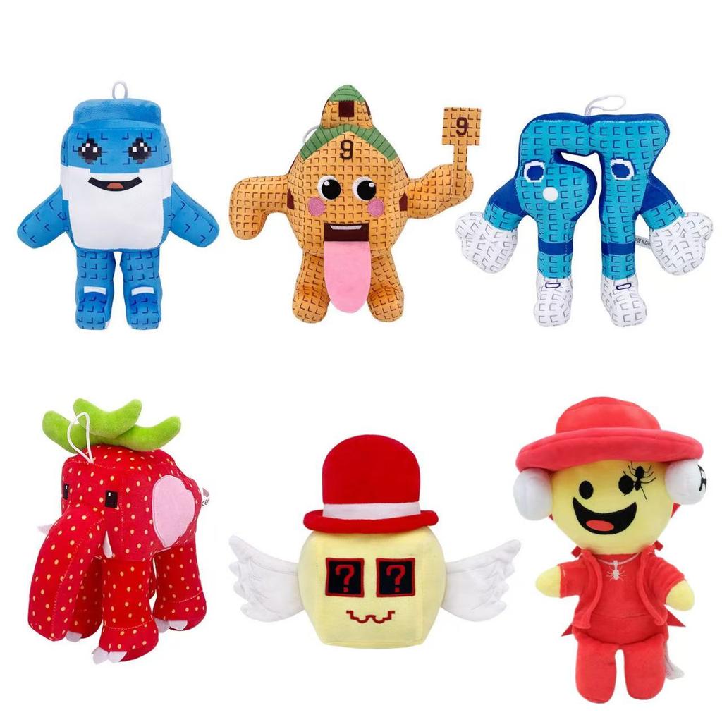 Cute Blue No. 67 Plush Toy Stuffed Doll Steal a Brainrot Game Character Collectible Soft Plushie Gift for Kid Birthday Christmas