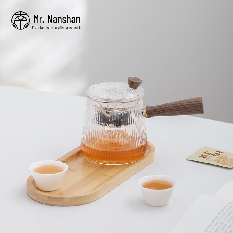 Glass Herbal Tea Kettle with Side Handle