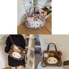 Hello Kitty Cartoon Plush Faux Leather Backpack For Daily Use And Storage