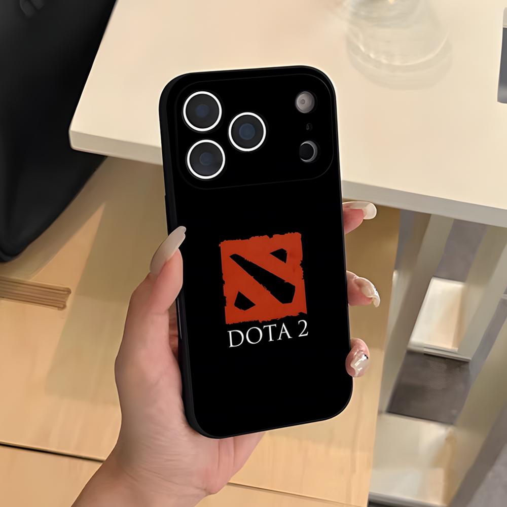 D-Dota 2 Cool Phone Case For IPhone 17 Air 16 E Pro Max 15 14 13 Mini 12 Pro 11 Max Plus Black Soft Shell