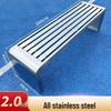 Jundingying 201 Stainless Steel Outdoor Park Bench with Backrest