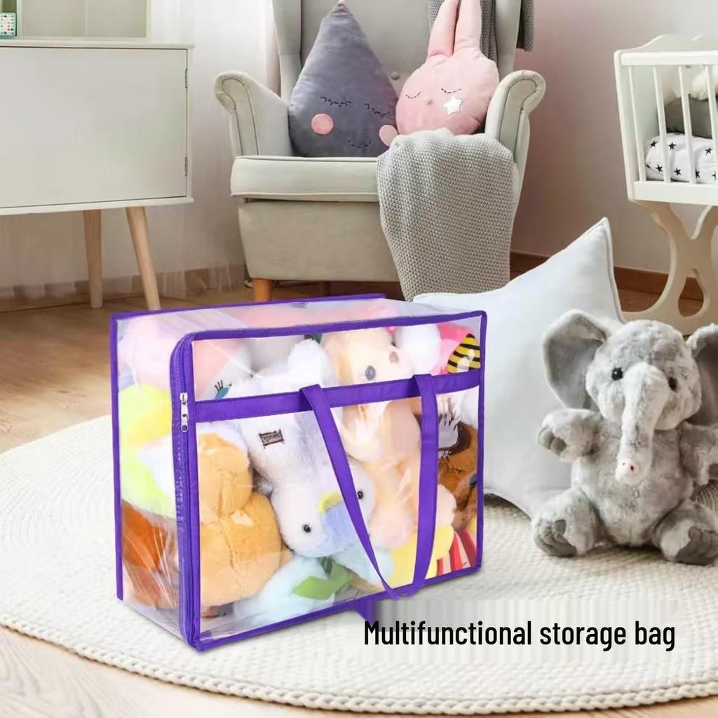 Large Capacity Transparent Waterproof Storage Bag for Clothes and Quilts