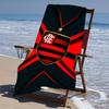 Beach Towel with Clube de Regatas do Flamengo Pattern - soft,absorbent,machine washable Lightweight&Modern,swimming,Travel Essentials