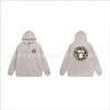 Stu Unisex Hooded Zip-Up Sweatshirt With Letter Print Fleece-Lined Oversized Fit Winter Casual Wear