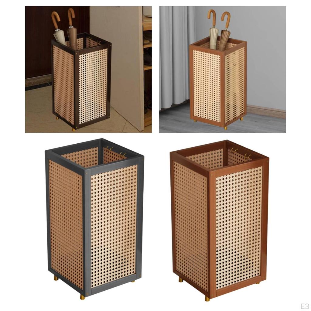 Umbrella Holder Stand Bucket Multipurpose Sturdy Portable Decor Storage Organizer Bin Rack