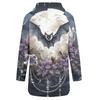 Women's Halloween Printed Long Sleeve Hoodie Casual Fashion Pullover Top