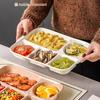 Multi-Compartment Ceramic Plate for Kids & Adults - Ideal for Weight Loss & Postpartum, Aesthetic Design for Balanced Meals