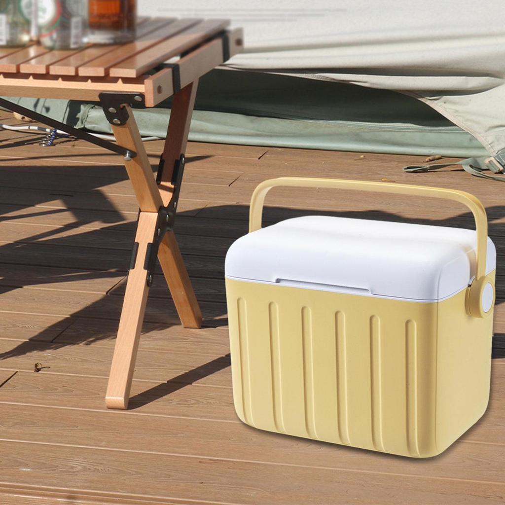 6L Insulated Cooler Box Personal Beverage Storage Organizer for Home Travel Barbecue Party - Cold/Heat Preservation