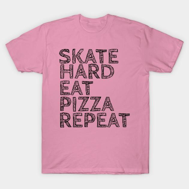 T Shirt Women Skate Hard Pizza Harajuku Print Kawaii Tshirt Summer Short Sleeve Female T-Shirt Top Tee