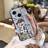 Silicone Ring Phone Case For Tecno POP9 4G/Spark GO 1/KL4 Cute Kickstand Wristband Soft case Waterproof Wrist Strap