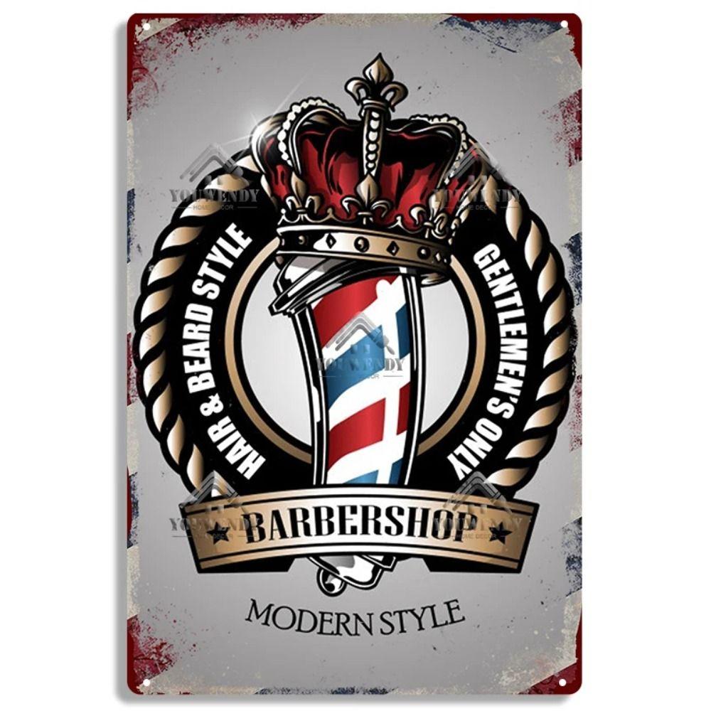 Real Barber Aluminum Wall Sign Barber Shop Decor 20x30cm