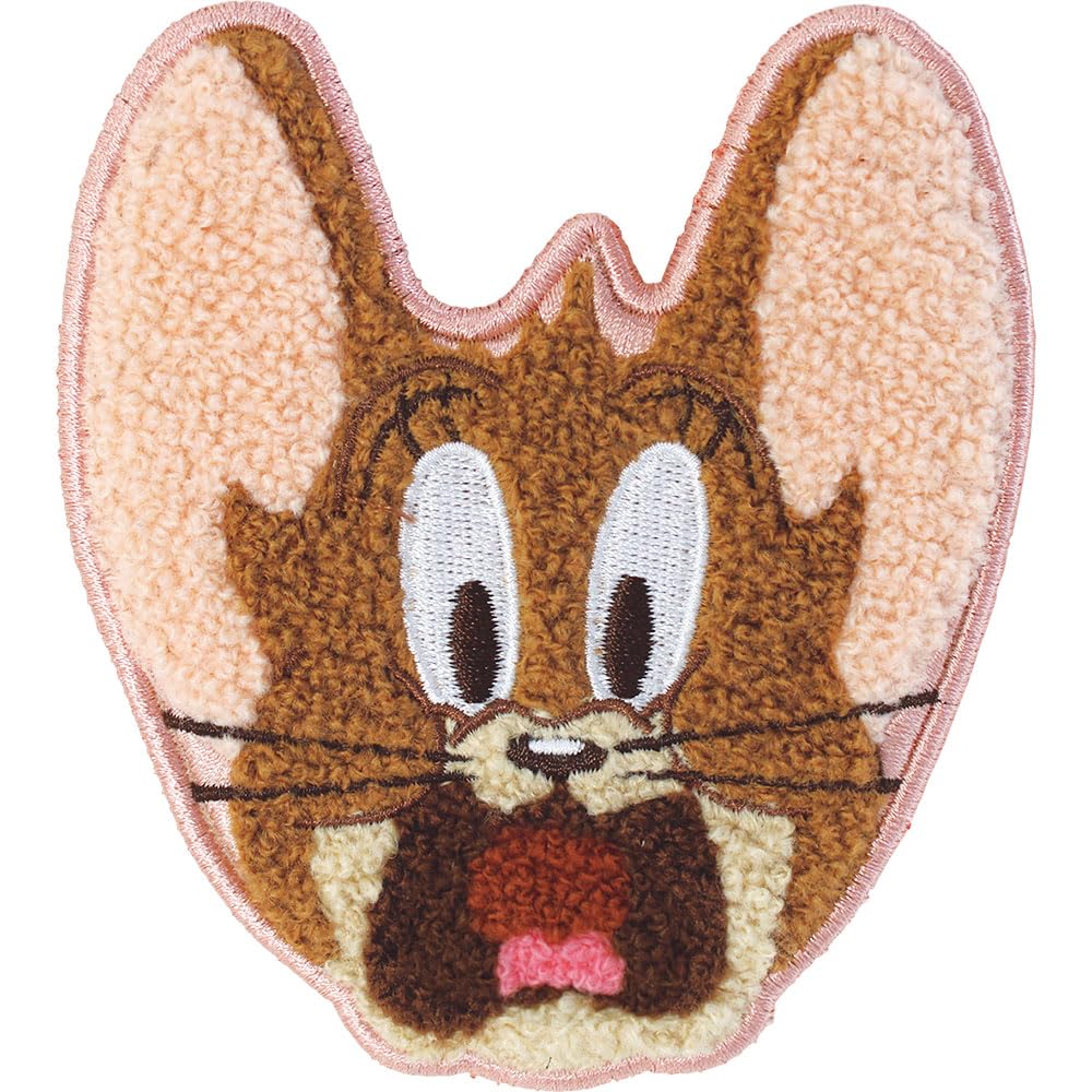 Tees Factory Tom and Jerry Fluffy Coaster, Jerry, H10.4 X W9.1 X D0.5cm, TJ-5535667JR
