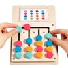 Farbzuordnungs-Puzzle-Spielzeug Montessori Gehirnjogger Spiel Für Kinder Reise-Spielzeug