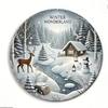 Vintage Metal Sign Blue Deer Merry Christmas Retro Tin Plate Wall Decor Home Holiday Gift 20 Cm